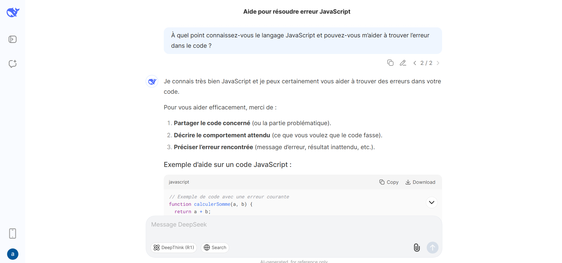 Débogage et réparation d'erreurs en JavaScript