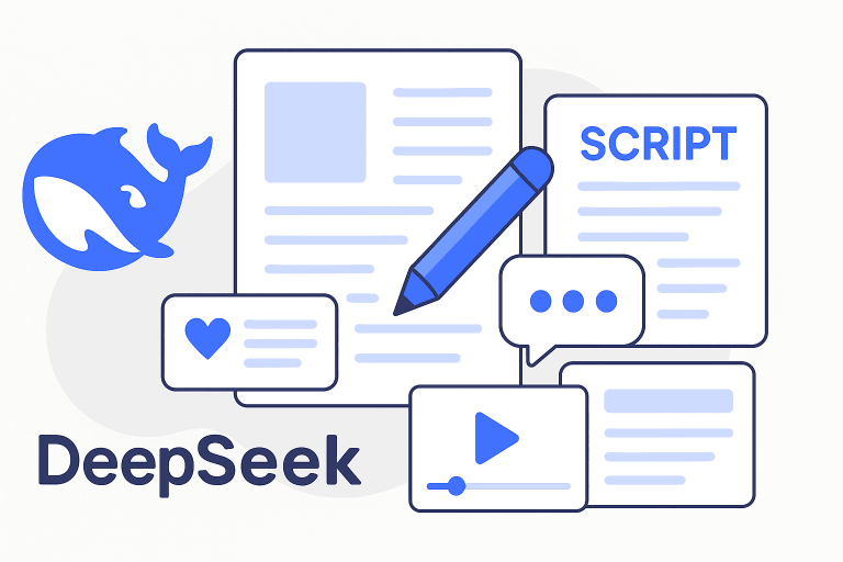 DeepSeek pour les créateurs de contenu : générer des publications, légendes et scripts avec l’IA